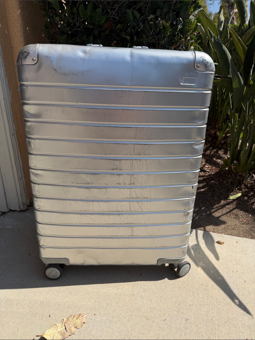 Away The Large Aluminum Edition Checked Luggage in Silver - Picture 5 of 13